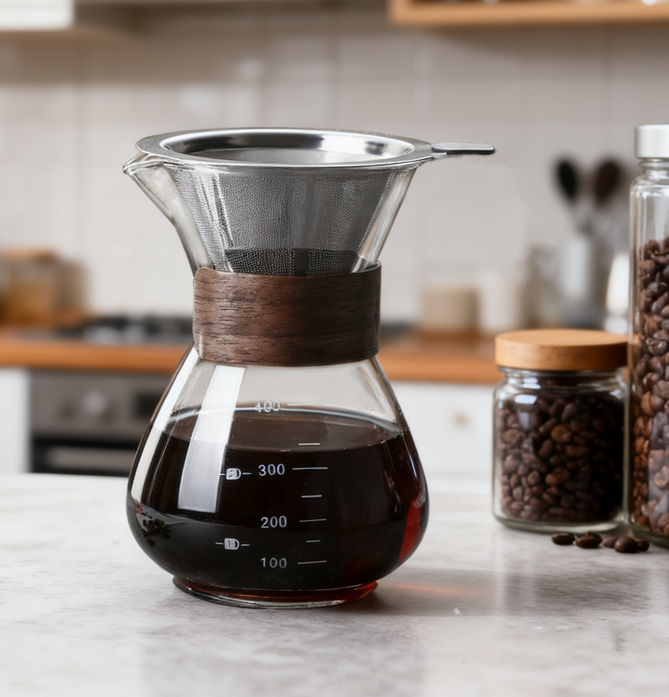 BeeCa Single-Serve Pour Over Coffee Maker Set